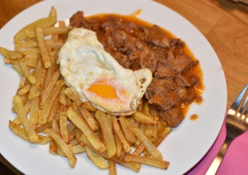 Carne de cerdo en salsa