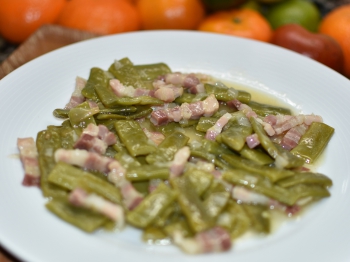 Judias verdes con panceta