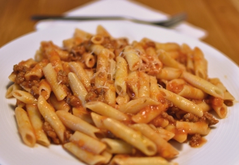 Macarrones bolognesa